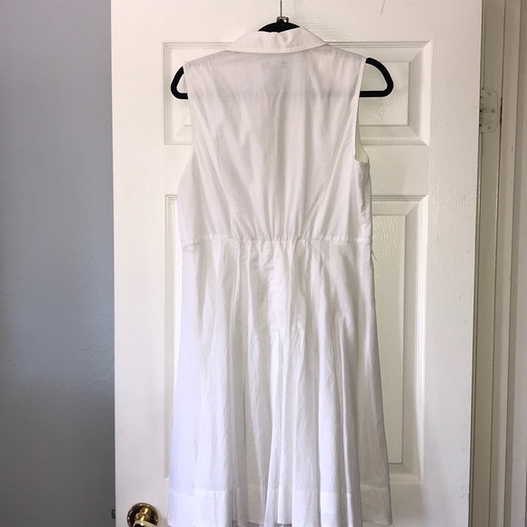 Alfani white pleated dress with belt - Picture 3 of 6